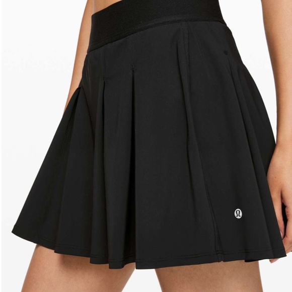 Lululemon Tennis Time Skirt – Black – Size 8 - Picture 1 of 8